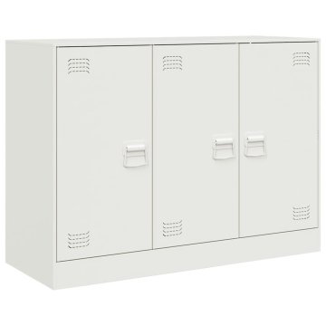 Vidaxl Komoda bela 99x39x73 cm jeklo