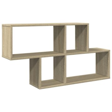 Vidaxl Stenska polica sonoma hrast 100x20x53 cm inženirski les
