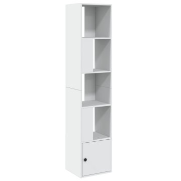 Vidaxl Knjižna omara bela 40x36x189 cm inženirski les
