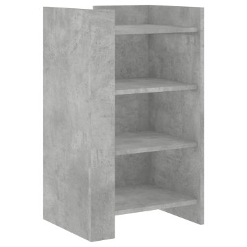 Vidaxl Komoda betonsko siva 45x35x75 cm inženirski les