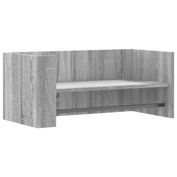 Vidaxl Stenska polica siva sonoma 70,5x35x30,5 cm inženirski les