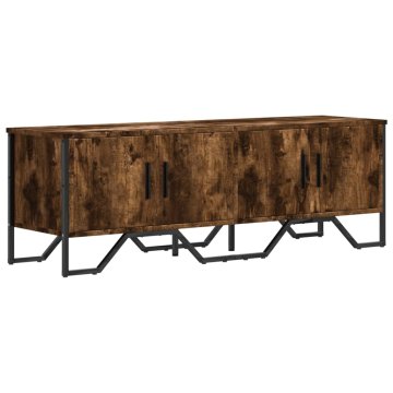 Vidaxl TV omarica dimljeni hrast 122x34x41 cm inženirski les