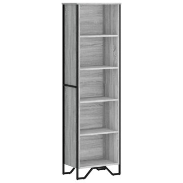 Vidaxl Knjižna omara siva sonoma 50x31x169 cm inženirski les
