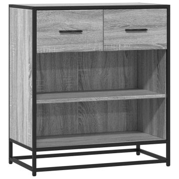 Vidaxl Komoda siva sonoma 68x35x76 cm inženirski les