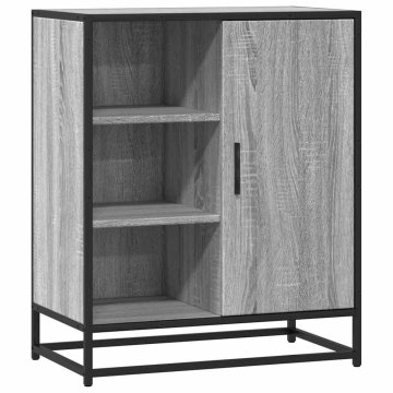 Vidaxl Komoda siva sonoma 62x35x76 cm inženirski les
