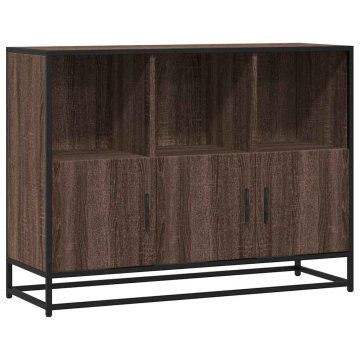 Vidaxl Komoda rjavi hrast 100x35x76 cm inženirski les