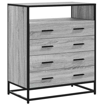 Vidaxl Predalnik siva sonoma 70x41x83,5 cm inženirski les