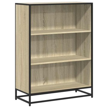 Vidaxl Knjižna omara sonoma hrast 80,5x35x107,5 cm inženirski les