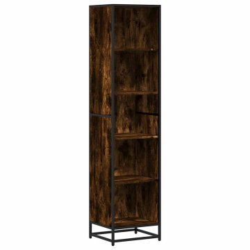 Vidaxl Knjižna omara dimljeni hrast 40x35x170,5 cm inženirski les