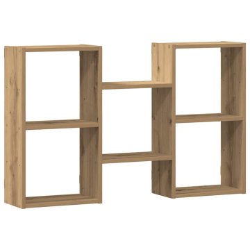 Vidaxl Stenska polica artisan hrast 96x18x60 cm inženirski les
