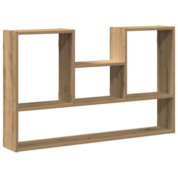 Vidaxl Stenska polica artisan hrast 99x15x60 cm inženirski les