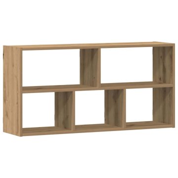 Vidaxl Stenska polica artisan hrast 100x25x50 cm inženirski les