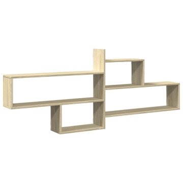 Vidaxl Stenska polica sonoma hrast 167,5x18x68 cm inženirski les