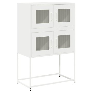 Vidaxl Highboard White 68x39x107 cm Steel