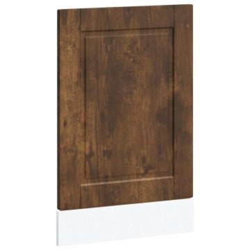 Vidaxl Plošča za pomivalni stroj Porto dimljen hrast 45x1,5x57 cm