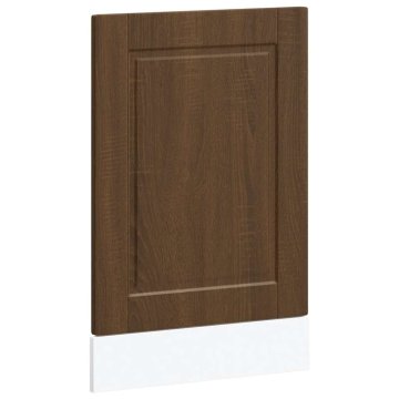 Vidaxl Plošča za pomivalni stroj Porto rjavi hrast 45x1,5x57 cm