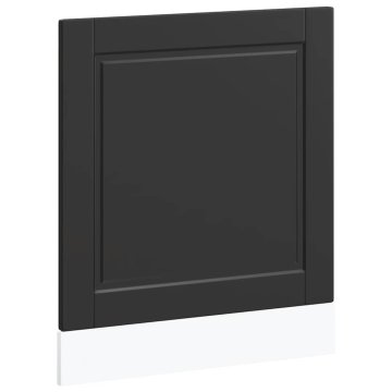 Vidaxl Plošča za pomivalni stroj Porto črn 60x1,5x57 cm inž. les