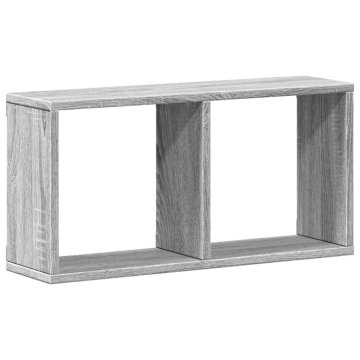 Vidaxl Stenska omarica 60x16x30 cm siva sonoma inženirski les