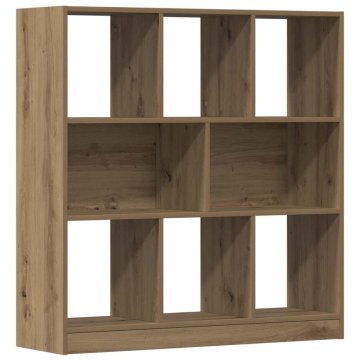 Vidaxl Knjižna omara artisan hrast 97,5x29,5x100 cm inženirski les