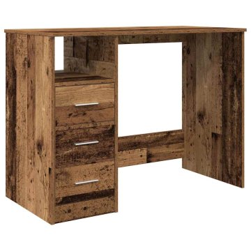 Vidaxl Pisalna miza iz starega lesa 102x50x76 cm inženirski les