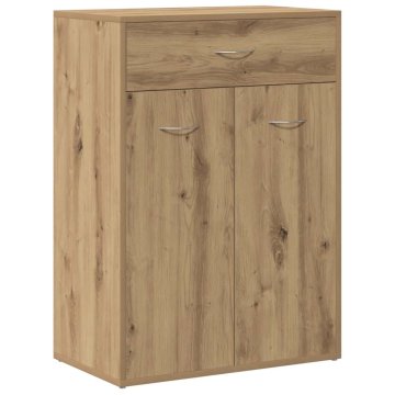 Vidaxl Omarica za čevlje artisan hrast 60x35x84 cm inženirski les