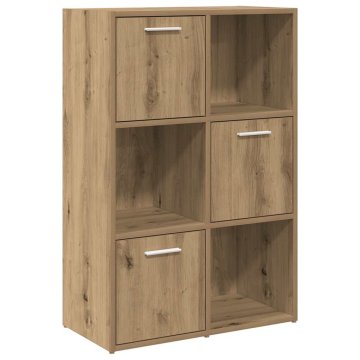 Vidaxl Knjižna polica artisan hrast 60,5x30x90 cm inženirski les