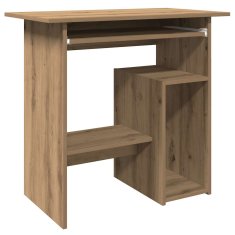 Vidaxl Pisalna miza artisan hrast 80x45x74 cm inženirski les