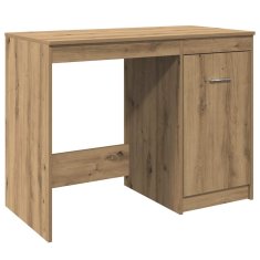 Vidaxl Pisalna miza artisan hrast 100x50x76 cm inženirski les