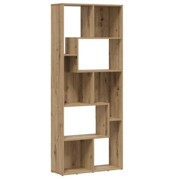 Vidaxl Knjižna omara Artisan hrast 67x24x161 cm inženirski les