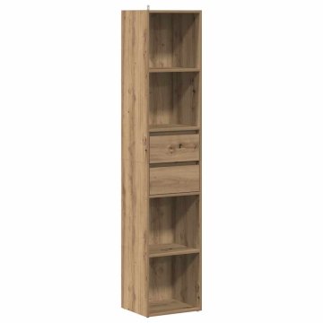 Vidaxl Knjižna omara artisan hrast 36x30x171 cm inženirski les