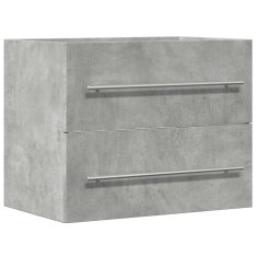 Vidaxl Omarica za umivalnik betonsko siva 60x38,5x48 cm iverna plošča