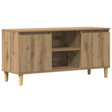 Vidaxl TV omarica artisan hrast 102x35x50 cm inženirski les