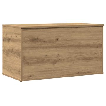 Vidaxl Skrinja za shranjevanje črna 84x42x46 cm inženirski les