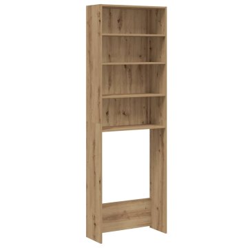 Vidaxl Omara za pralni stroj artisan hrast 64x24x190 cm