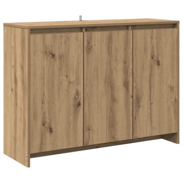 Vidaxl Komoda artisan hrast 102x33x75 cm inženirski les