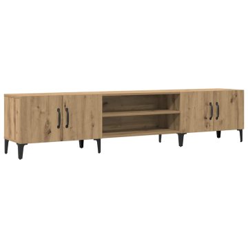 Vidaxl TV omarica artisian hrast 180x31,5x40 cm inženirski les