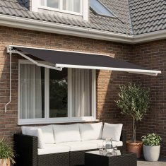 Vidaxl Nadomestno platno za tendo Antracit 300 x 200 cm Poliester