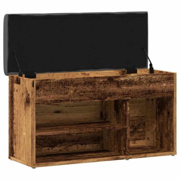 Vidaxl Lavica za čevlje iz starega lesa 82x32x45,5 cm