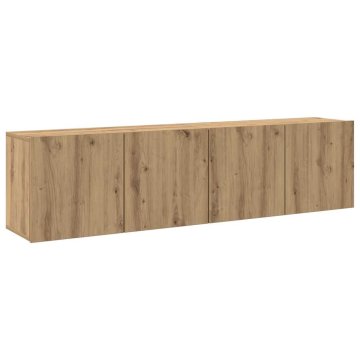 Vidaxl Stenske TV omarice 2 kosa artisan hrast 80x30x41 cm