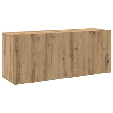 Vidaxl TV omarica za stensko montažo Artisan Oak 100x30x41 cm