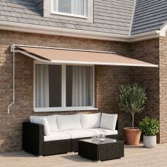 Vidaxl Nadomestno platno za tendo Modra in Oranžna 400 × 350 cm