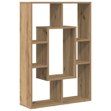 Vidaxl Knjižna omara artisan hrast 63x20x90 cm inženirski les