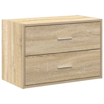 Vidaxl Omara z 2 predaloma sonoma hrast 60x31x40 cm inženirski les