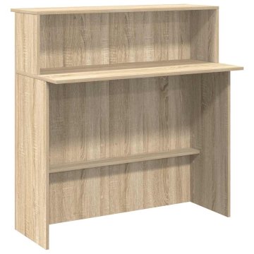 Vidaxl Recepcijska miza iz hrasta sonoma 100x50x103,5 cm inženirski les