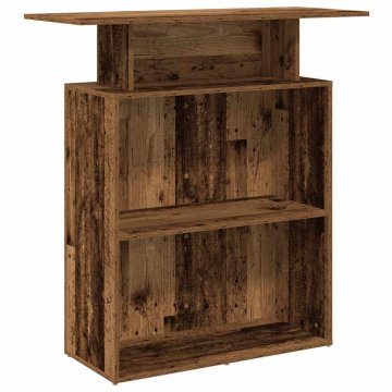 Vidaxl Sprejemna miza starinski les 100x40x104 cm inženirski les