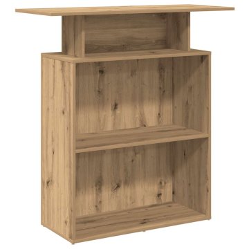 Vidaxl Sprejemna miza artisan hrast 100x40x104 cm inženirski les
