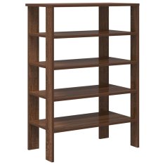 Vidaxl Regal za čevlje rjav hrast 61x32x87,5 cm inženirski les