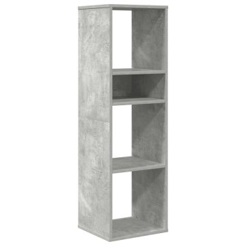 Vidaxl Knjižna omara betonsko siva 34x31x112 cm inženirski les