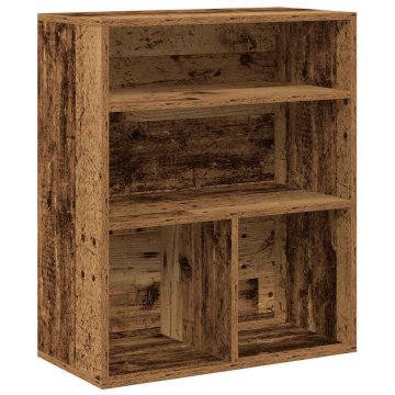Vidaxl Knjižna omara starinski les 60x30x71,5 cm inženirski les