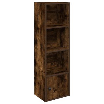 Vidaxl Knjižna omara dimljeni hrast 31x24x102 cm inženirski les